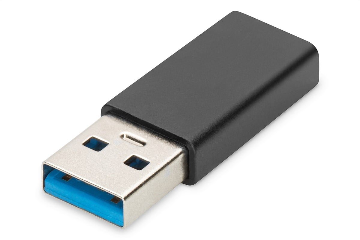 Digitus USB Tip C™ Adaptörü, USB Tip A Erkek <-> USB Tip C Dişi, 3A, 5GB (Super Speed), USB 3.0, siyah renk<br>
Digitus USB Type-C Adapter, Type A to C M/F, 3A, 5GB, 3.0 Version, black