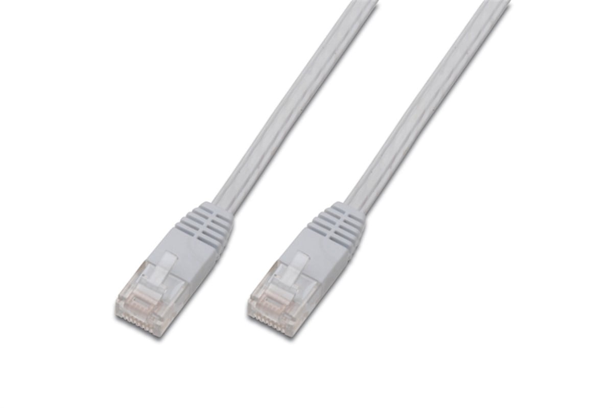 Digitus Yassı Patch Kablo, UTP, CAT. 5E, 7.5 metre, AWG 30/7, Beyaz Renk, RAL9003