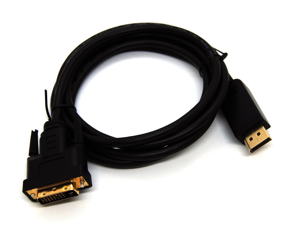 Beek DisplayPort (DP) <-> DVI Kablosu, DP Erkek <-> DVI Erkek, 1080p, Altın Kaplama, 2 metre<br>
Beek DP M /DVI M,1080P,Gold 2M