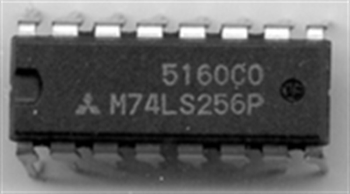 DUAL 4 BIT ADDRESSABLE LATCH
