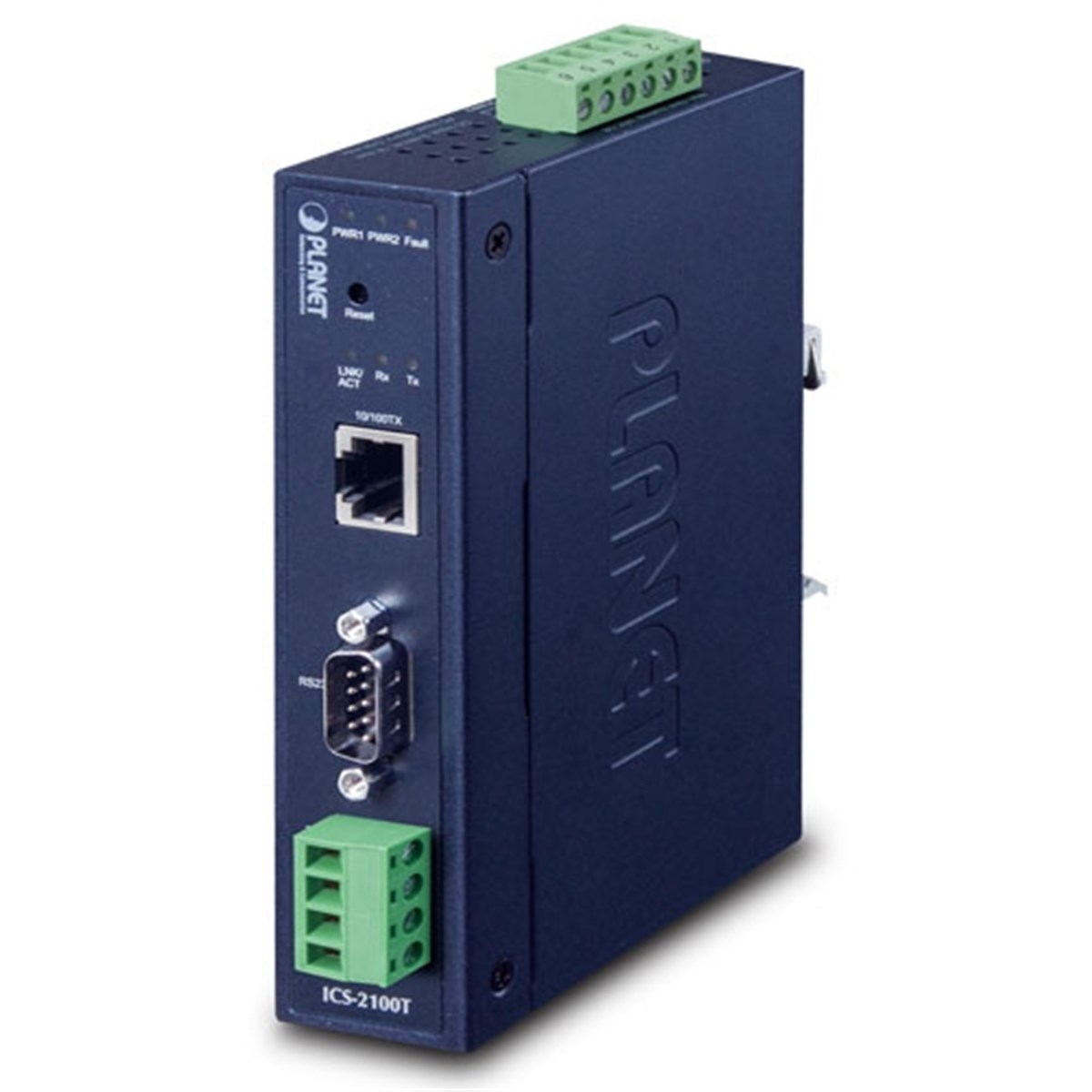 Endüstriyel 1-Port RS232/RS422/RS485 Serial Device Server<br>
1 x 10/100TX<br>
-40~75 derece C<br>
Industrial 1-Port RS232/RS422/RS485 Serial Device Server
