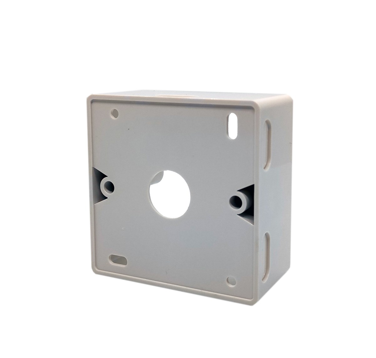 Beek Keystone Jack (RJ11&RJ45) Takmak İçin Fransız Tipi Sıva Üstü Kutu, 80 x 80 mm, Beyaz Renk<br>
Beek French Back Box for faceplate 80*80mm, color, white