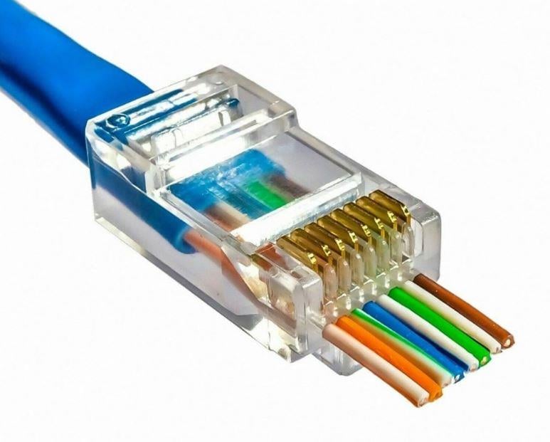 Fully H-607K EZ RJ45 Cat5/Cat6 8P/8C Yeni Nesil Soket (100 Adet)  Fully 