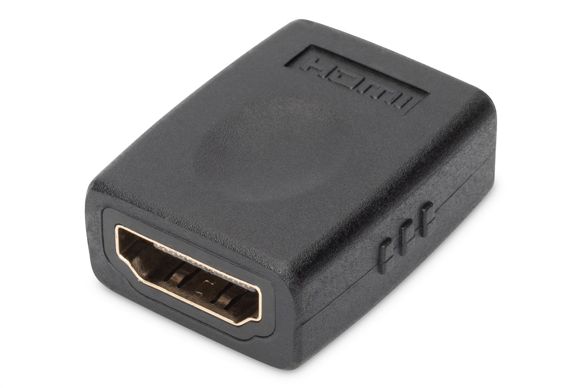 Digitus HDMI Adaptör, HDMI A (19 pin) Dişi - HDMI A (19 pin) Dişi, Ultra HD 60p, siyah renk<br>
Digitus HDMI Adapter, type A F/F, Ultra HD 60p, black