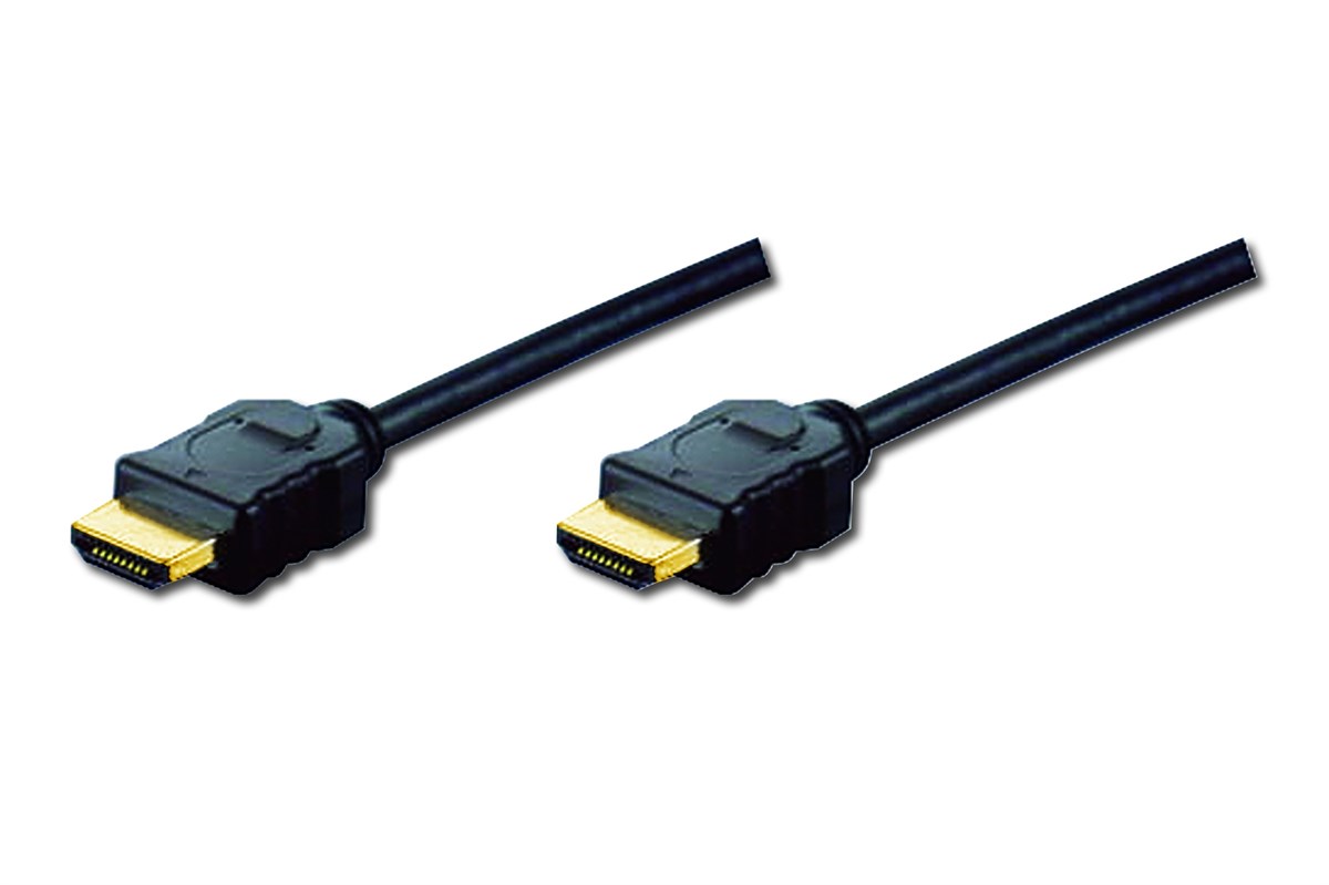 Digitus HDMI High Speed with Ethernet Bağlantı Kablosu (HDMI 1.3), 1080p Full HD, HDMI Tip A Erkek - HDMI Tip A Erkek, 10 metre, CU, AWG28, 3x zırhlı, altın kaplama, siyah renk<br>
Digitus HDMI High Speed connection cable, type A M/M, 10.0m, HDMI 1.