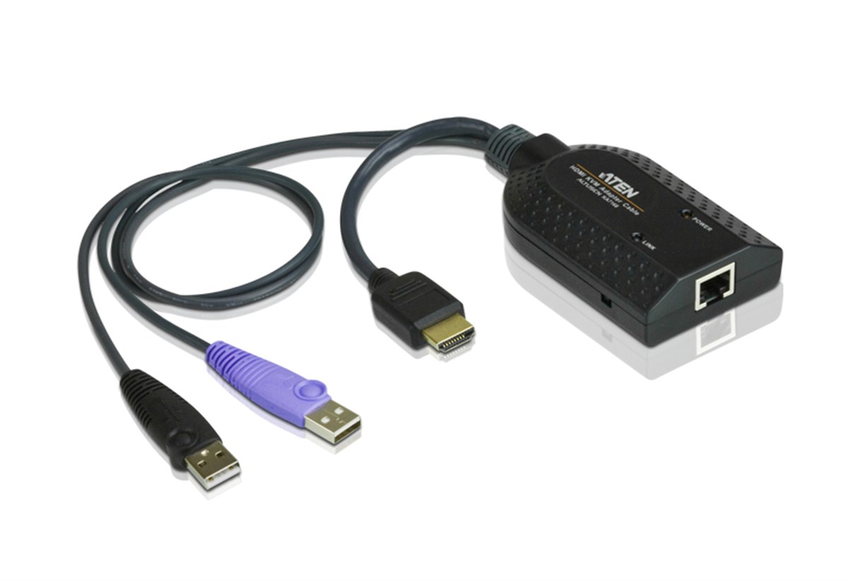 HDMI USB Sanal Medya KVM Adaptörü, Akıllı Kart Okuyucusu ile birlikte<br>
HDMI USB Virtual Media KVM Adapter Cable with Smart Card Reader