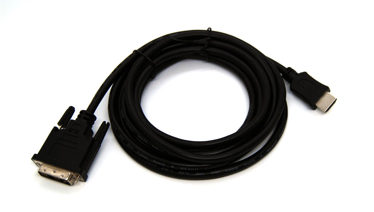 Beek HDMI <-> DVI-D Adaptör Kablosu, HDMI Tip A Erkek <-> DVI -D (18+1) Erkek, 3 metre<br>
Beek HDMI/DVI(18+1) M/M,3M