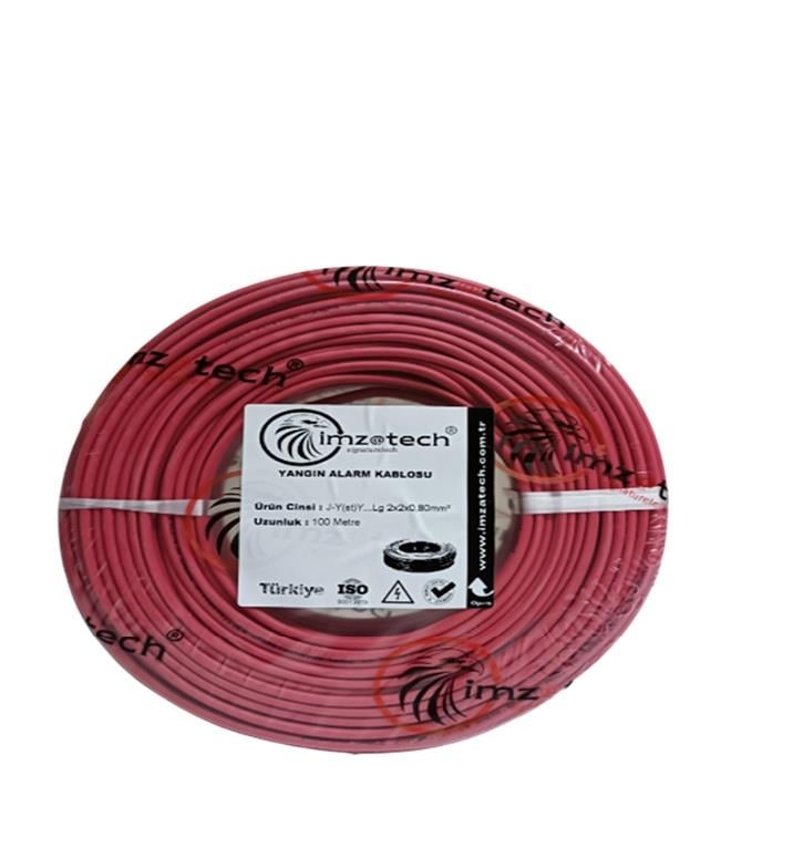 İMZATECH  17  18  2X2X0.80+0.80 J-Y  (ST)   Y …. LG YANGIN ALARM  KABLOSU 100'LÜK  imzatech 