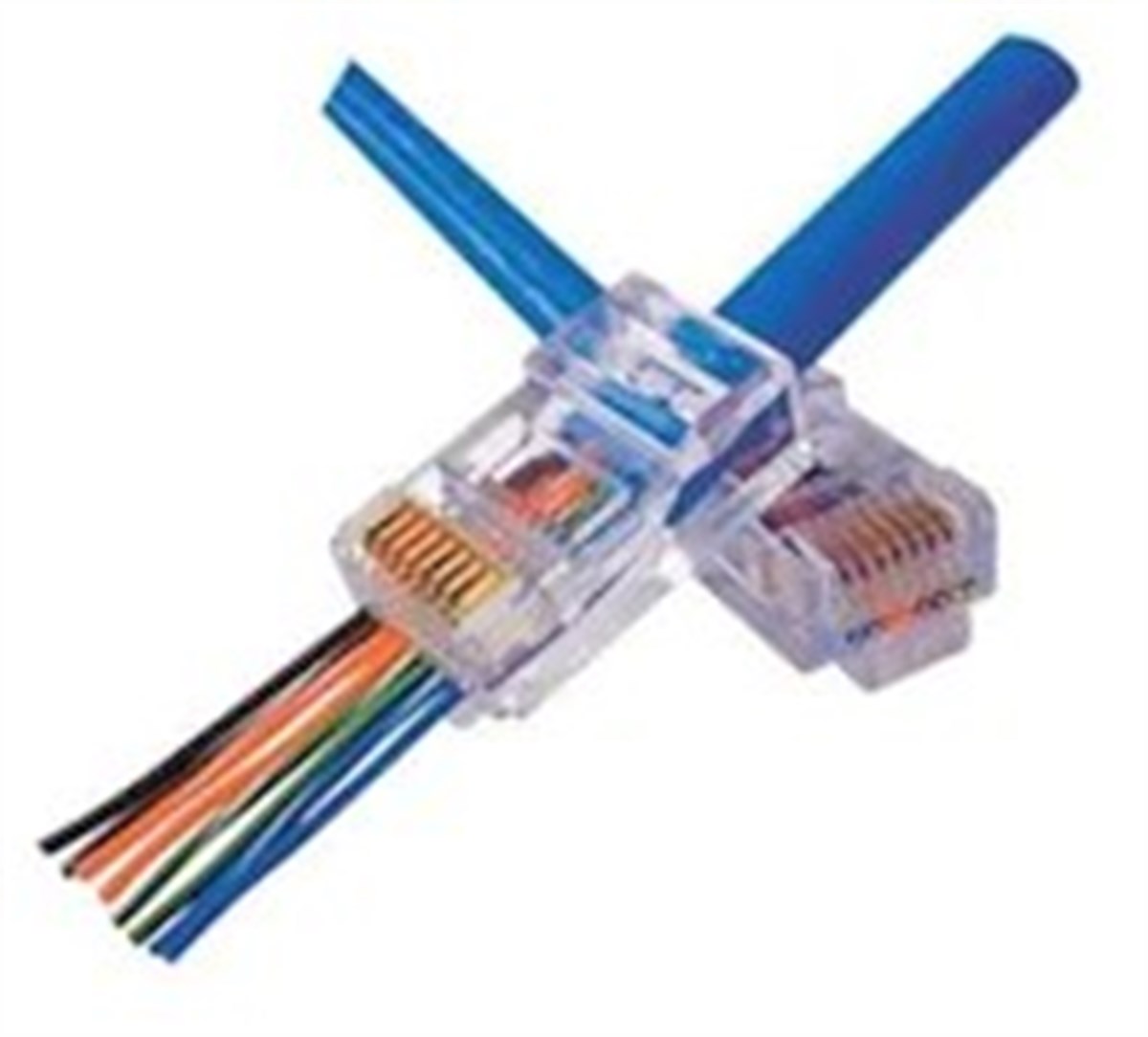 Kolay Tak CAT6 Konektörü, 3U<br>
Easy Plug CAT6 Connector 3U