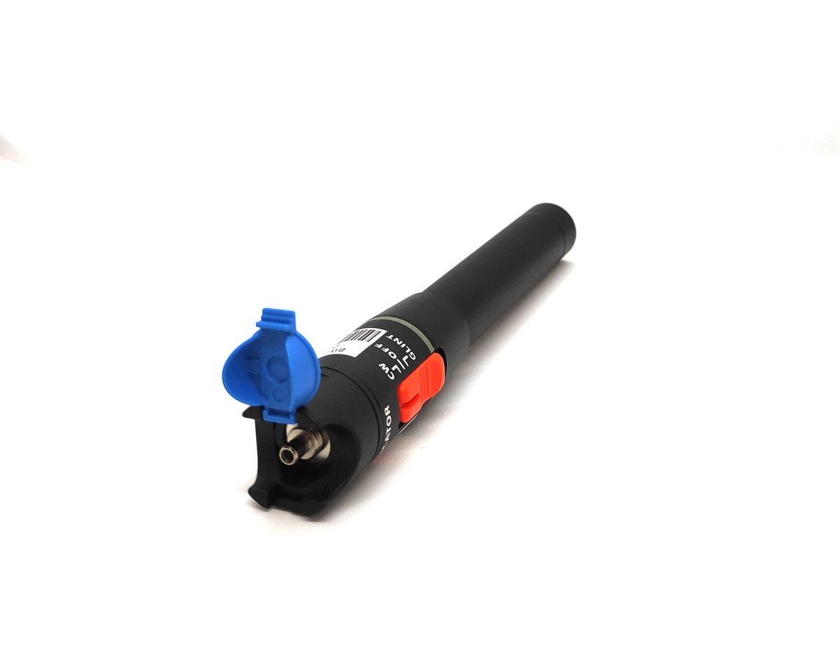 <p>Beek Kalem Tip Fiber Kablo Hata Tespit Cihazı, optik çıkış gücü > 20 mW, 2.5mm Universal Konektör<br />
Pen Type Visual Fault Locator/Detector, optical output power > 20mW, 2.5mm Universal Connector</p>