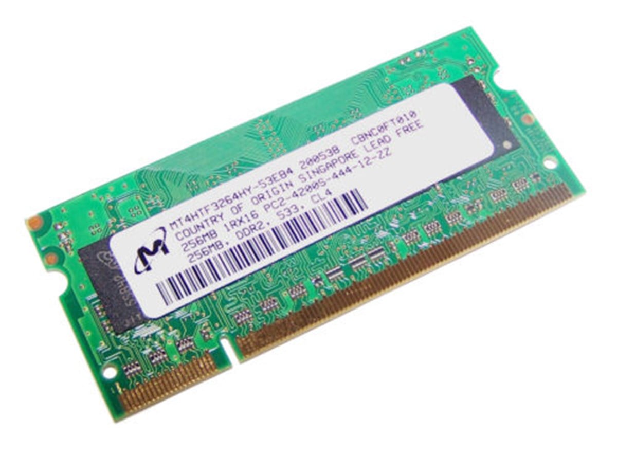 Micron 256mb Mt4htf3264hy-53eb4 Pc2-4200s Ddr2 Laptop Memory