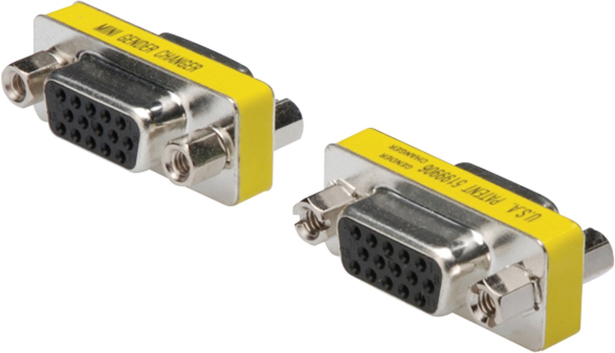 Digitus Mini Gender Changer, DB15HD dişi, DB15HD dişi, metal