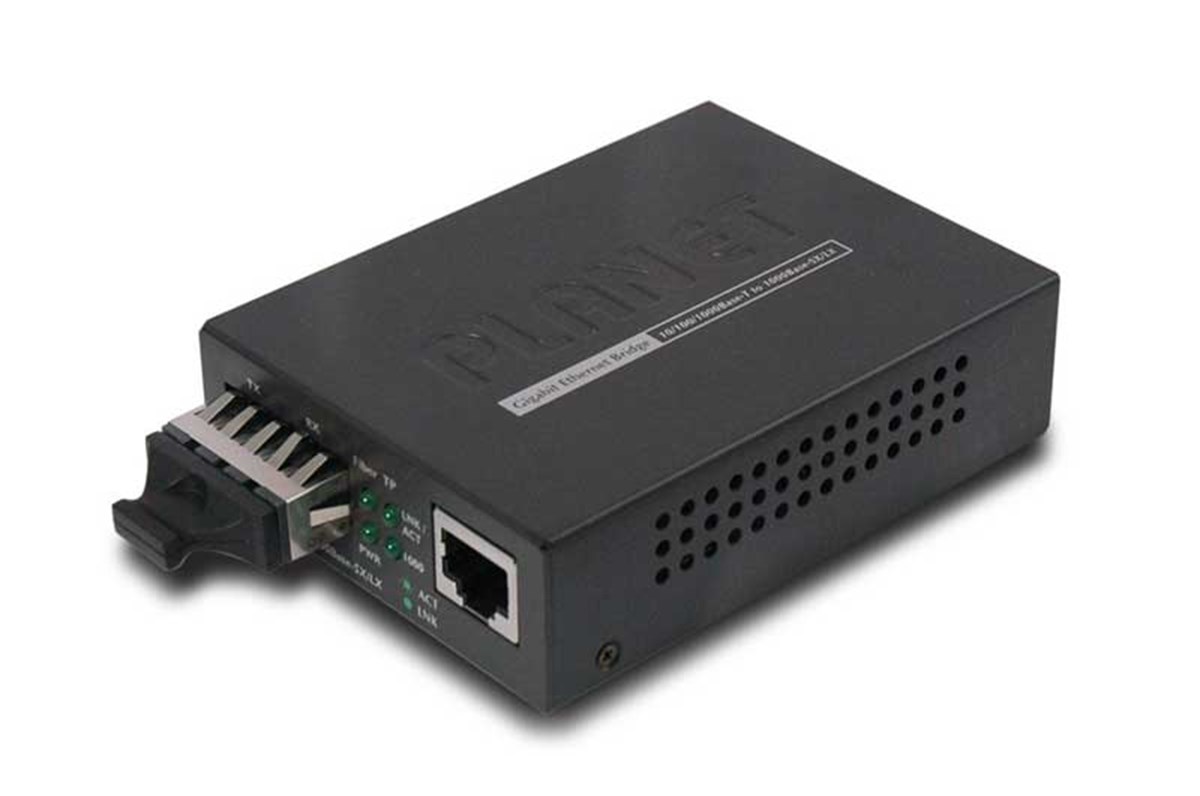 10/100/1000BASE-T to 1000BASE-LX Media Converter (SC, SM) -20km