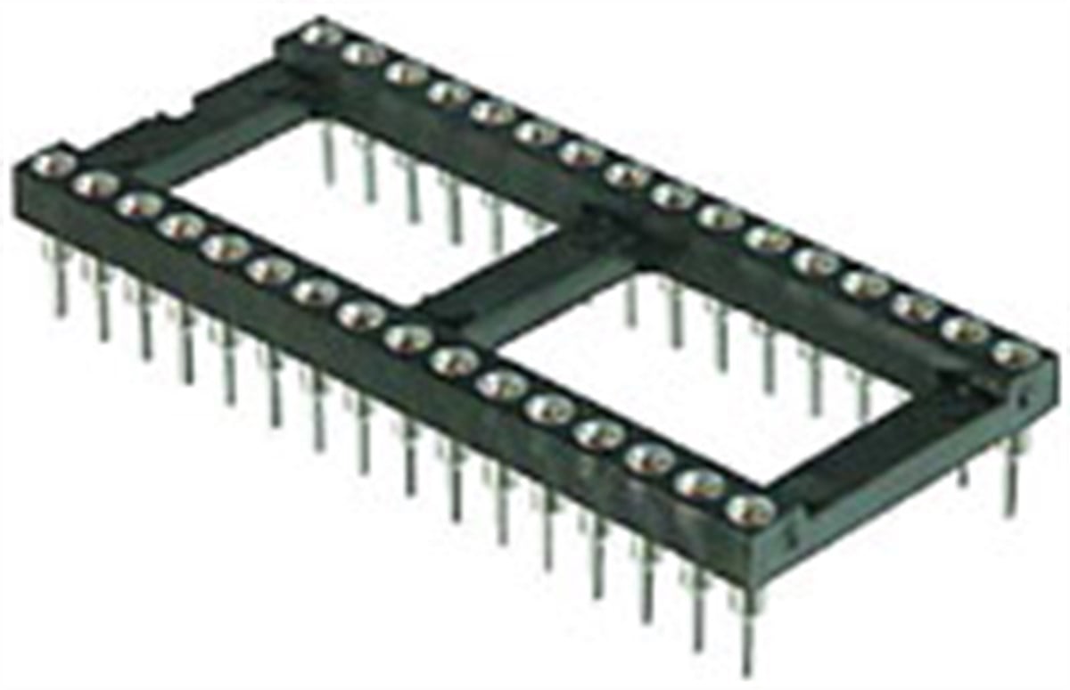 Precision Soket, 24 Pin, Bacak aralığı 15,24 mm