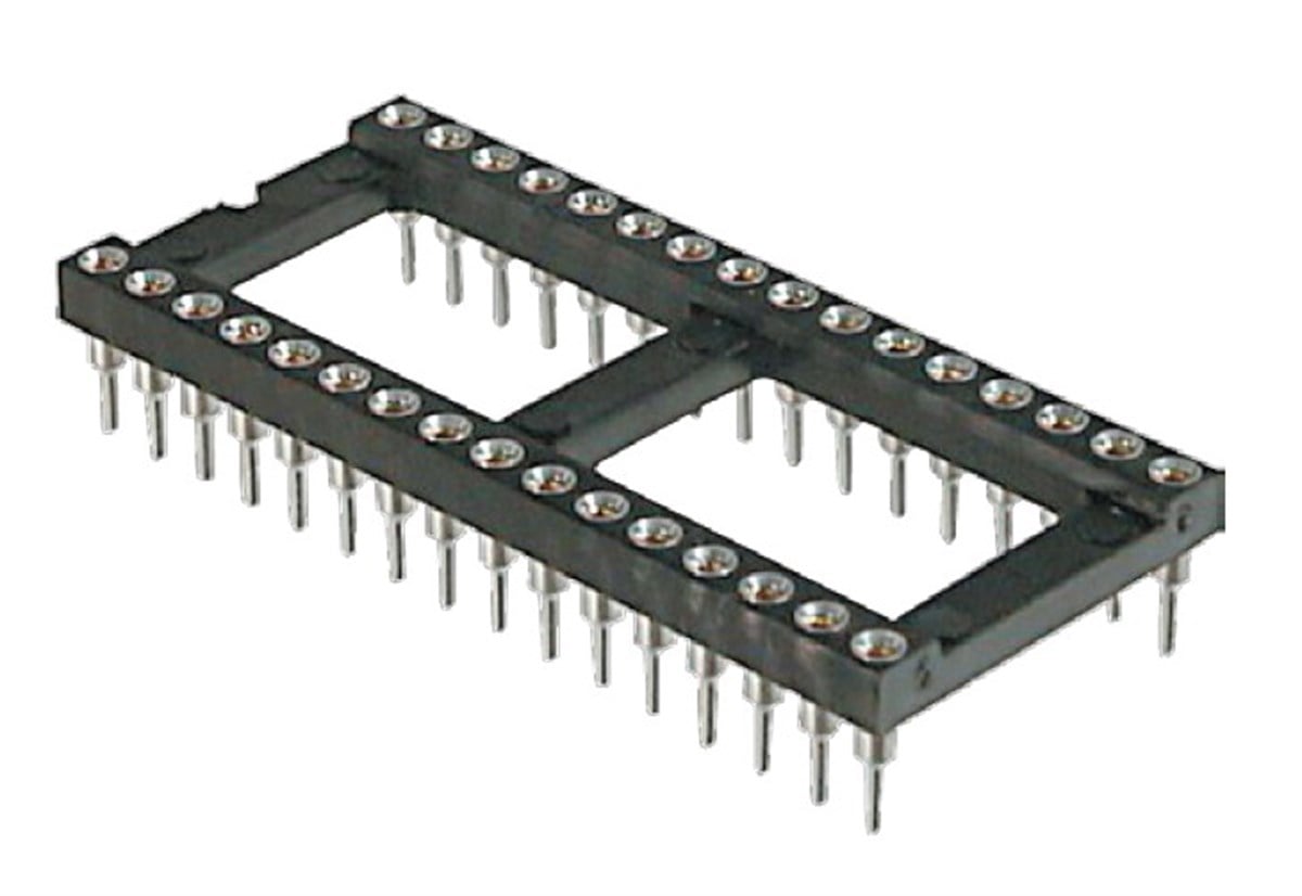 Precision Soket, 8 Pin, Bacak aralığı 15,24 mm