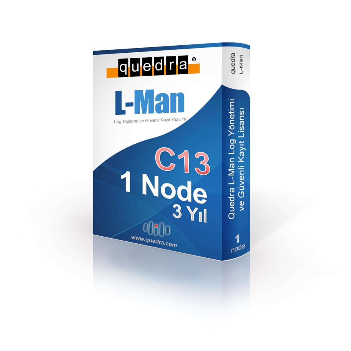Quedra LMAN C13 Bulut Tabanlı Log Yönetim ve Güvenli Kayıt Lisansı (1-Node)(3Yıl)  Quedra 