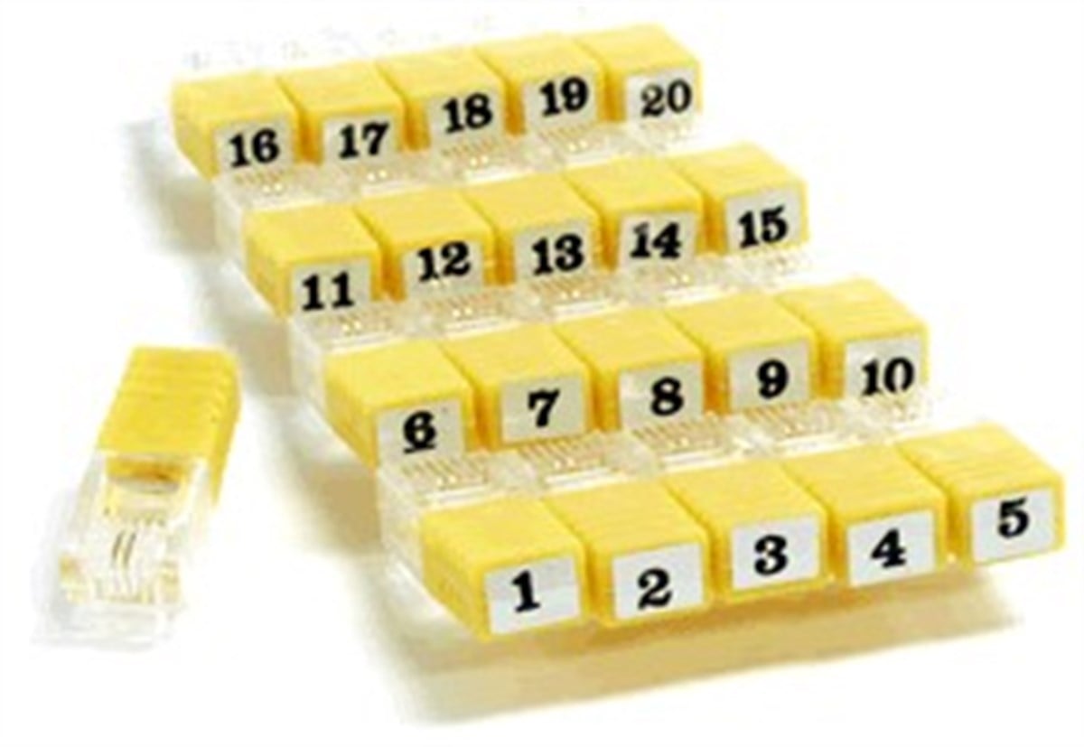 Resi-Tester TM cihazları için 1 Set (1 ile 20 arası) RJ11 Kablo Belirleyicisi (Wiremapper)