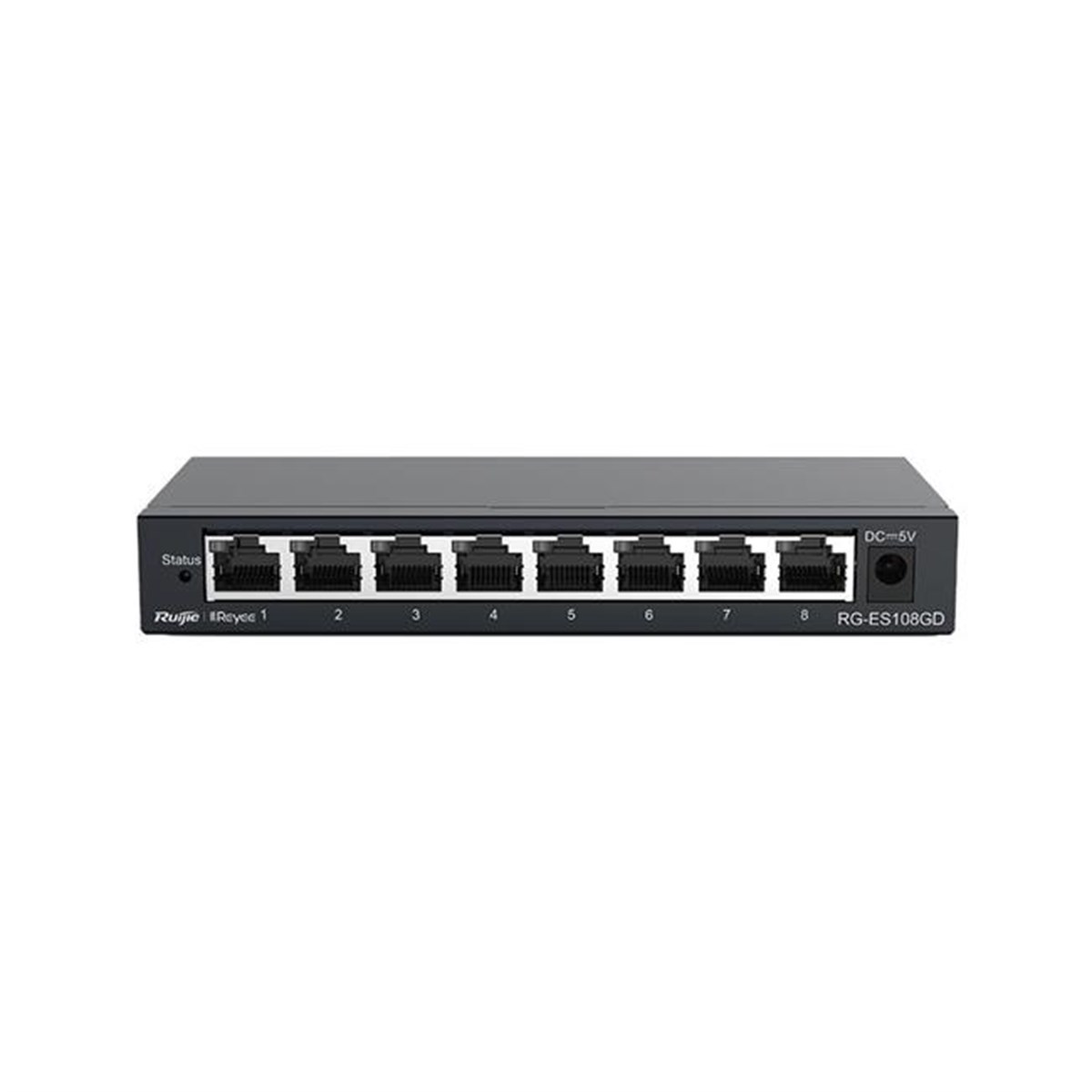 Ruijie Reyee RG-ES108D 8 Portlu, 10/100 Fast Ethernet, Tak Çalıştır Switch, Metal Kasa