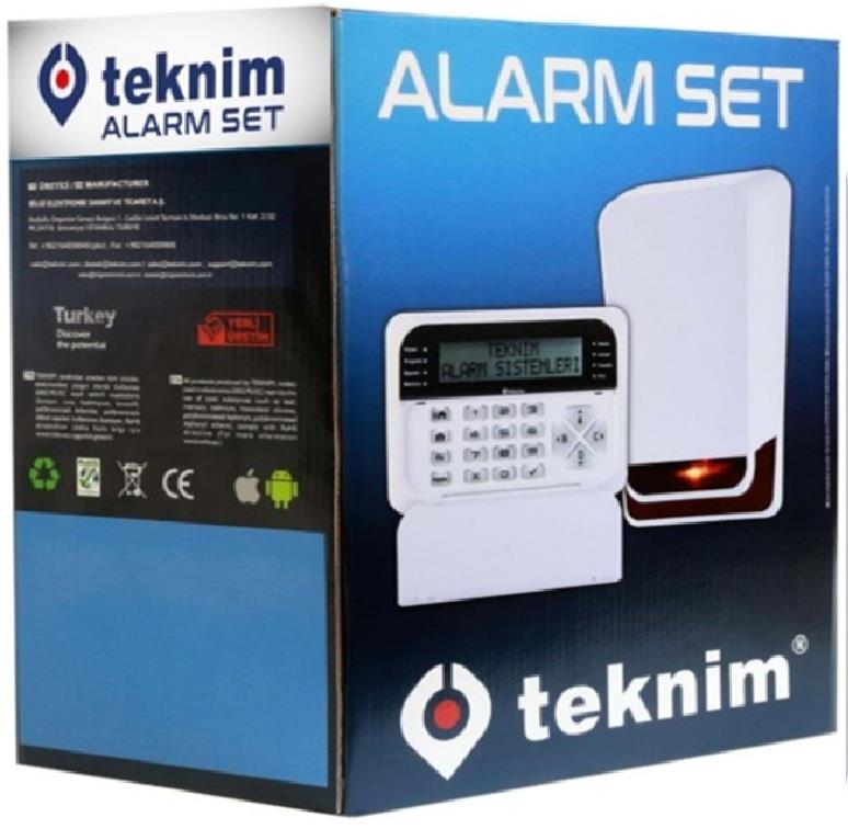 TEKNİM SET TSP 5334LCD ETHERNET  GİRİŞLİ ALARM SETİ (AKÜ  HARİÇ)  TEKNİM 