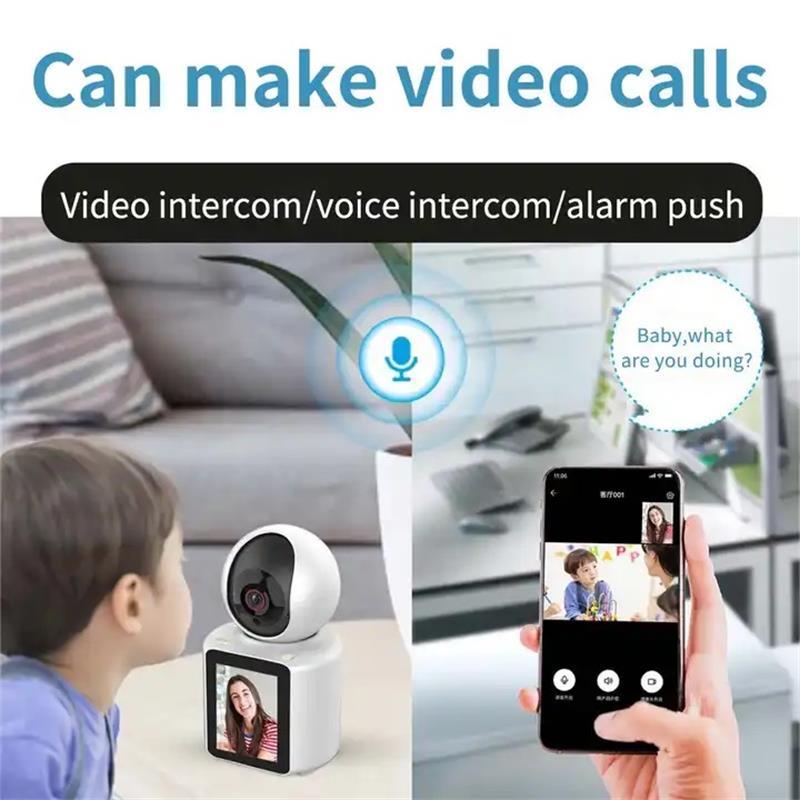 URANIUM SIP-21BPT 2MP 2.8MM LENS 8METRE IR 2.8 LCD EKRAN WIFI ÇİFT YÖNLÜ GÖRÜNTÜLÜ KONUŞMA WIFI BEBEK KAMERA(IM CAM)