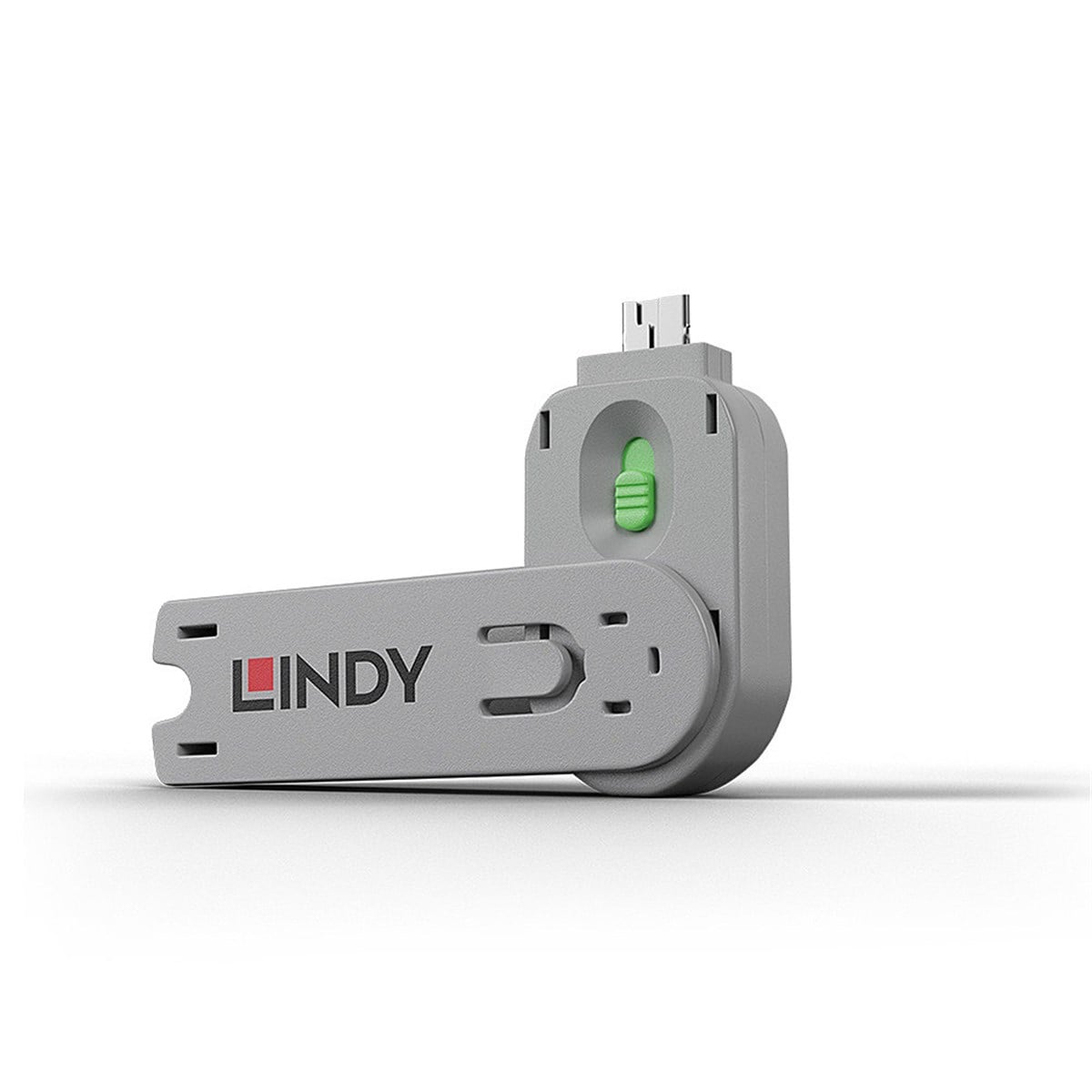 USB Tip A Port Bloke Kilit Açma Anahtarı, Yeşil Renk<br>
LIN-40451 & LIN-40461<br>
USB Type A Port Blocker Key, Green<br>
For Use With 40451 & 40461