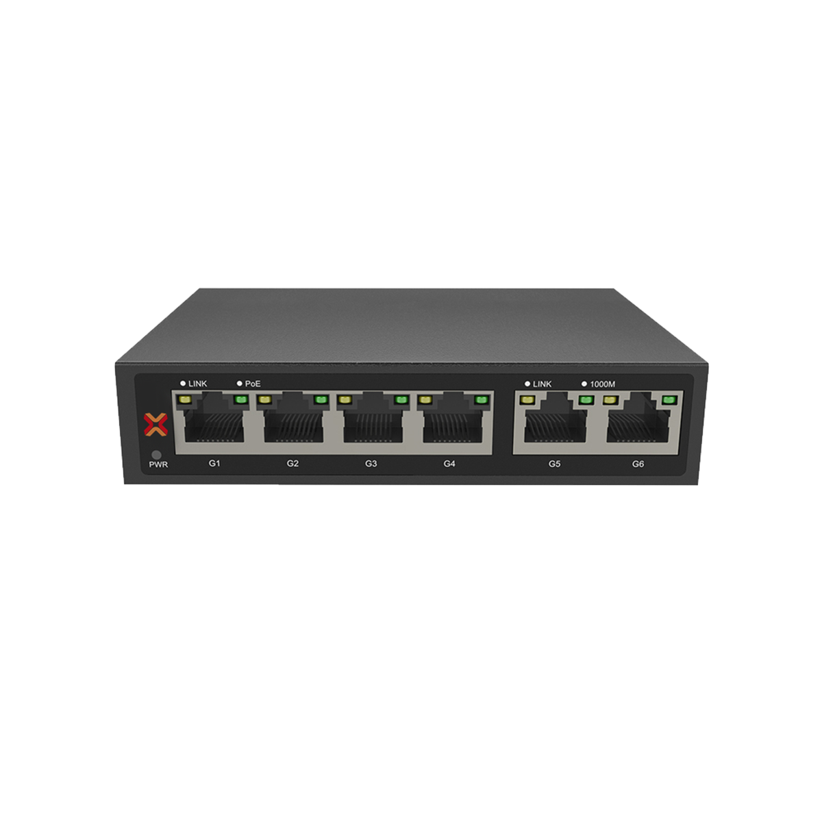 XENTINO S402GP 4PORT GIGABIT POE 2PORT GIGABIT (RJ45) UNMANAGED SWITCH (65W)