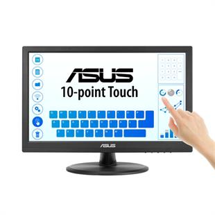 15.6 ASUS VT169HE IPS 5MS 60MHZ 1XVGA 1XHDMI FHD 1920X1080 DOKUNMATİK EKRAN FLICKER FREE ÇERÇEVESİZ VESA SİYAH
