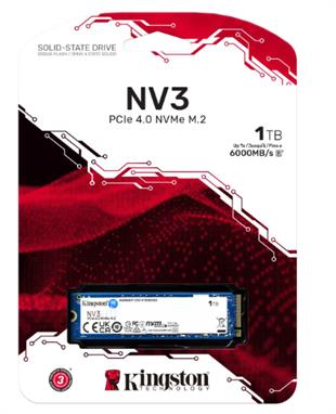 1TB KINGSTON NV3 SNV3S/1000G 6000/4000MB/S M.2 NVMe PCIe 4.0
