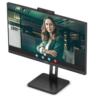23.8 AOC 24P3CW IPS 4MS 75MHZ 1XHDMI 1XDP USB TYPE-C RJ45 FHD 1920X1080 WEBCAM HOPARLÖR ÇERÇEVESİZ PIVOT VESA SİYAH
