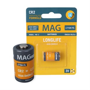 26169 - MAG BATTERIES MG-2 CR2 3 VOLT LİTYUM FOTOĞRAF MAKİNESİ PİLİ