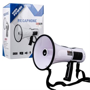 27960 - NOTEL 106U 100 WATT BLUETOOTH-USB-SİREN-SES KAYIT ÖZELİKLİ DAHİLİ BATARYALI BÜYÜK BOY MEGAFON