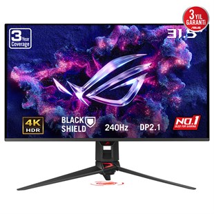 31.5 ASUS ROG SWİFT OLED PG32UCDM3 240HZ 0.03MS 4K UHD ADAPTİVE SYNC QD-OLED GAMİNG MONİTÖR
