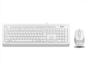 A4 TECH F1010 Q Türkçe USB Multimedya Beyaz 1600dpi Klavye+ Mouse