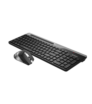 A4TECH FB2535C Kablosuz + Bluetooth Q Trk Siyah/Gri Klavye - Mouse Set
