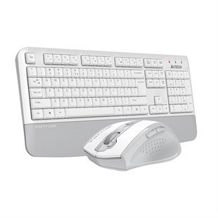 A4 TECH FG2500S PLUS KABLOSUZ MULTİMEDYA BEYAZ/GRİ 2.4 GHz /3200 DPI Q KLAVYE+MOUSE