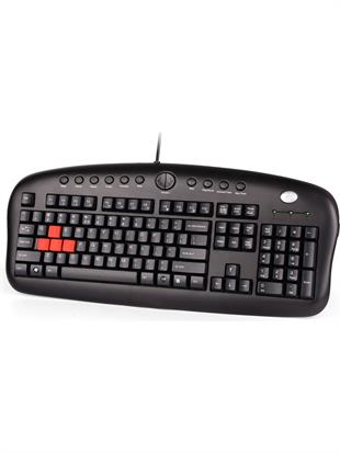 A4 TECH KB-28G Q Türkçe USB Multimedya Siyah Klavye