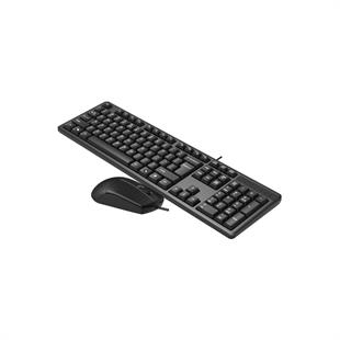 A4 TECH KR-3330S USB MULTİMEDYA SİYAH SESSİZ Q KLAVYE+MOUSE