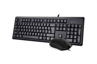 A4 TECH KR-9276 Q Türkçe USB Standart Siyah Klavye+ Mouse