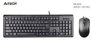 A4 TECH KR-9276 Q USB STANDART KLAVYE+OPTİK MOUSE