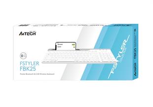 A4 Tech FBK25 Bluetooth Q nano 2,4G beyaz klavye