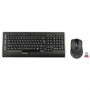 A4TECH 9300F Kablosuz Q Trk Siyah Klavye - Mouse Set