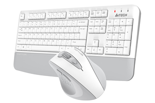 A4TECH FG2500S PLUS Kablosuz Q Trk Beyaz Klavye - Mouse Set