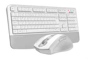 A4TECH FG2500S PLUS Kablosuz Q Trk Beyaz Klavye - Mouse Set