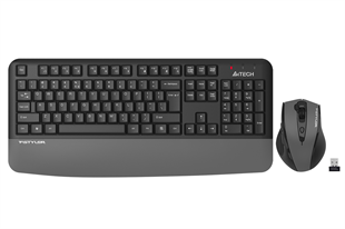 A4TECH FG2500S PLUS Kablosuz Q Trk Gri Klavye - Mouse Set