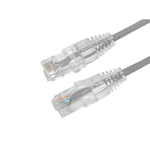 AGER 0.15metre CAT6 Utp Slim AWG28 AC-602-0015 Gri LSZH Patch Kablo (10lu Paket)