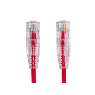 AGER 0.15metre CAT6 Utp Slim AWG28 AC-602-0015/R Kırmızı LSZH Patch Kablo (10lu Paket)