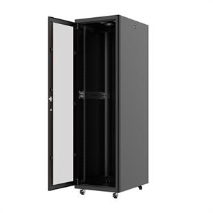 AGER 26U 600x800mm Dikili Tip Siyah Kabinet Agena AG-AN26U6080S1 Cam Kapak