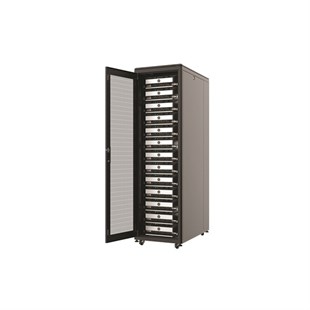 AGER 26U 800x1000mm Dikili Tip Siyah Kabinet Vega AG-VB26U8010S1-BAAA-A-M1 Cam Kapak