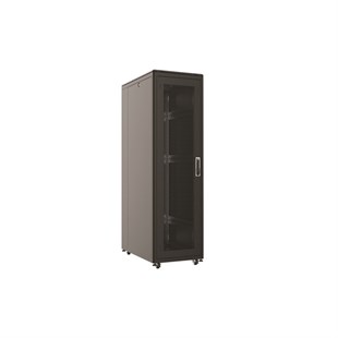 AGER 26U 800x1000mm Dikili Tip Siyah Kabinet Vega AG-VB26U8010S1-BAAA-A-M1 Cam Kapak