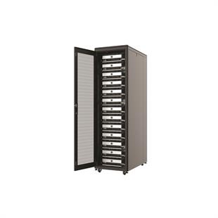 AGER 26U 800x800mm Dikili Tip Siyah Kabinet Vega AG-VB26U8080S1 Cam Kapak